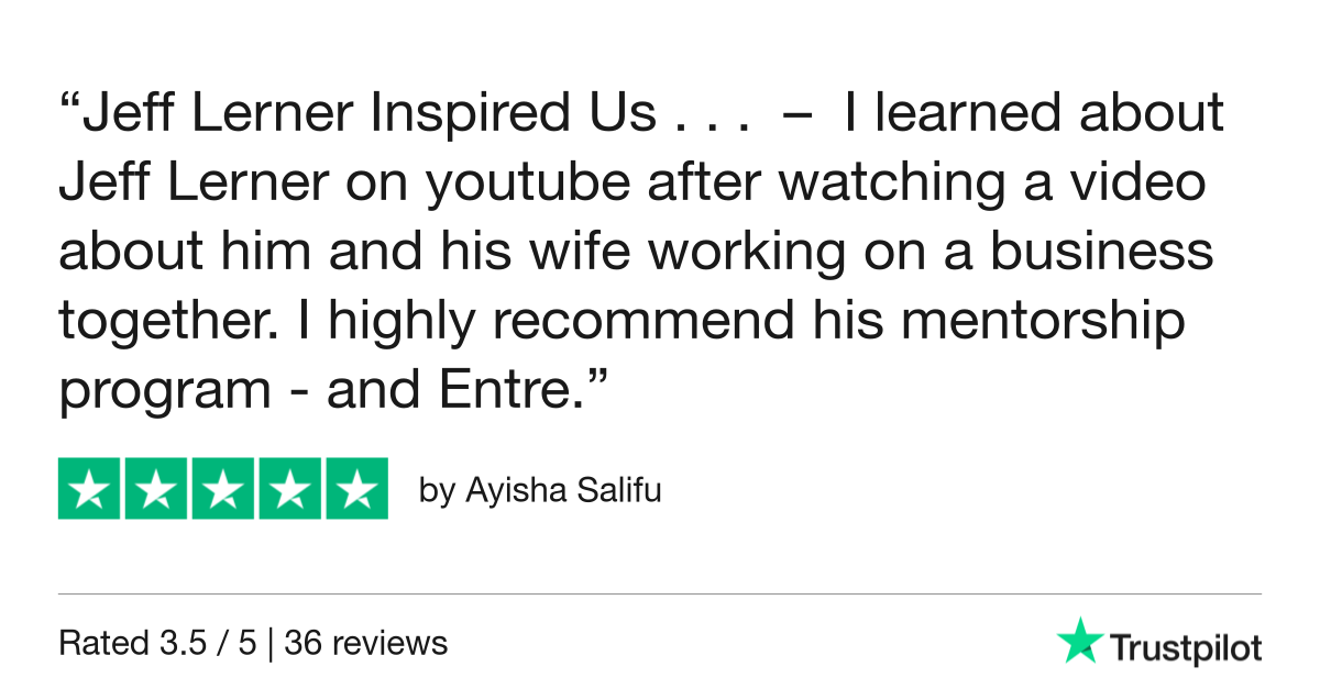 Ayisha Salifu gave jefflernerofficial.com 5 stars. Check out the full review...